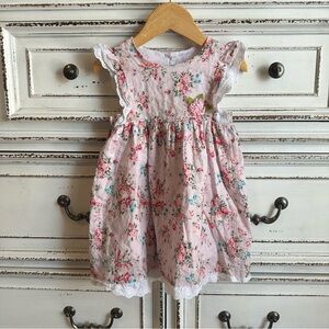Pippa & Julie Pink Ruffled Tiered Sundress Size 2T